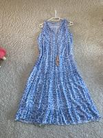 Süßes Sommerkleid Kleid ärmellos hellblau Leoprint G. Onesize Kreis Pinneberg - Quickborn Vorschau