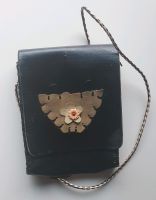 Vintage Leder Umhängetasche Blume schwarz Retro Hessen - Lohfelden Vorschau