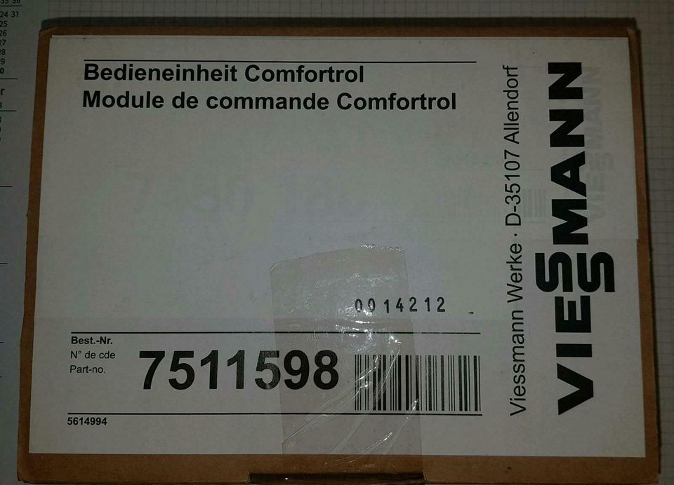 Viessmann - Bedieneinheit Comfortrol 7511598 in Essen