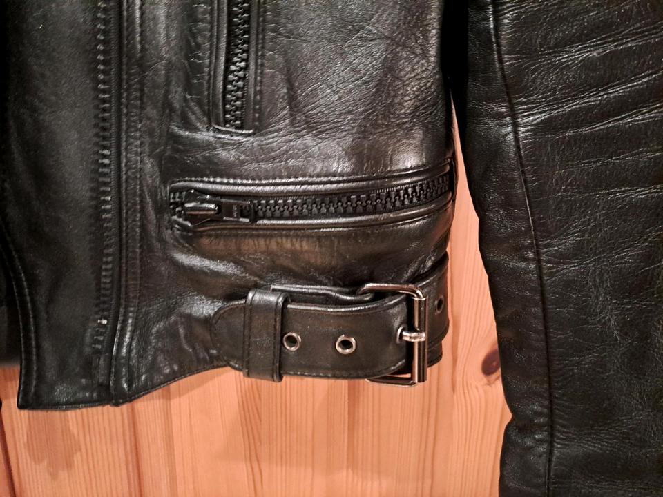 Krawehl Lederjacke Motorrad Leder Jacke gr 40 38 36 Oldtimer in Wissen