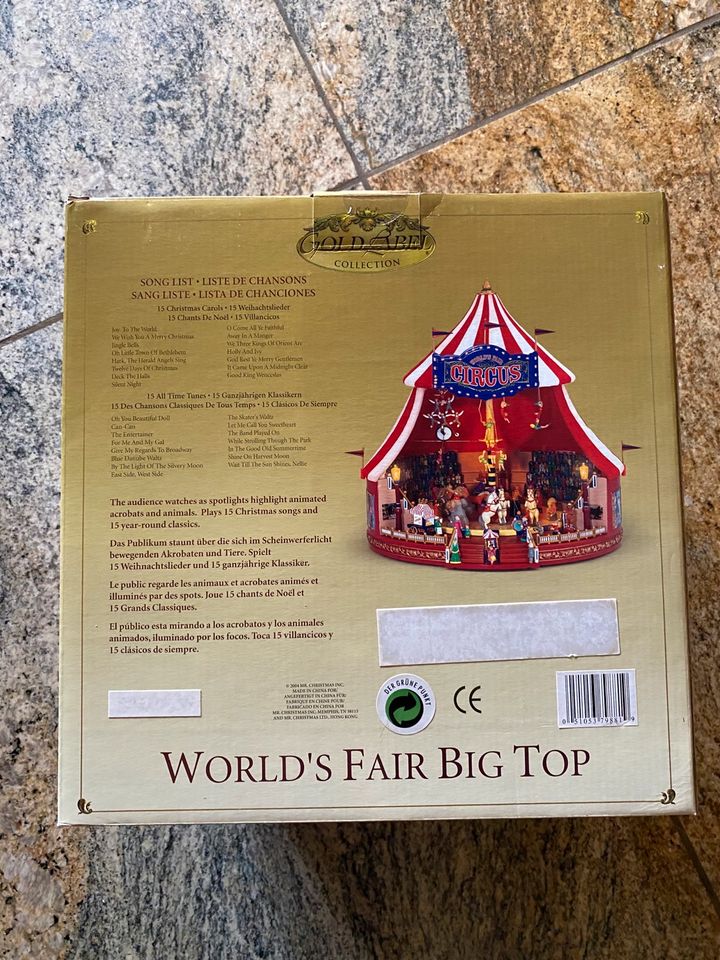 WORLD'S FAIR BIG TOP, Gold Labal, Deko Weihnachten in Zerbst (Anhalt)