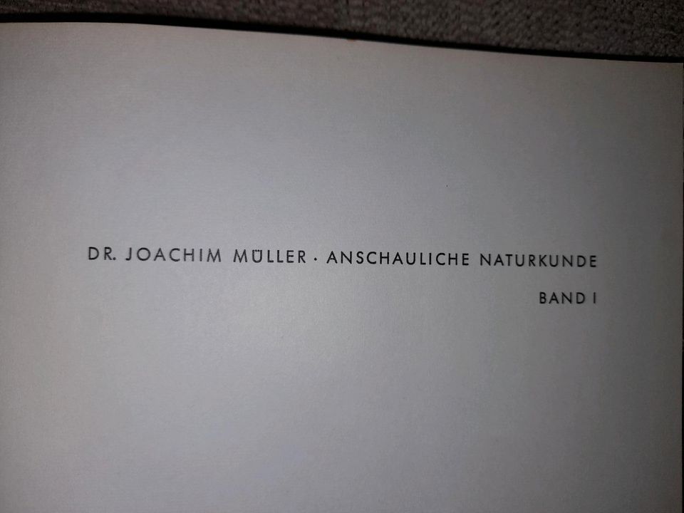 "Anschauliche Naturkunde" Band 1/Joachim Müller/Göttingen 1962 in Worbis