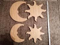 4 Holzfiguren Sonne und. Mond Hessen - Romrod Vorschau