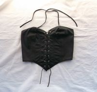 Ledercorsage Ledertop Bustier Top aus echtem Nappaleder geschnürt Baden-Württemberg - Ettenheim Vorschau