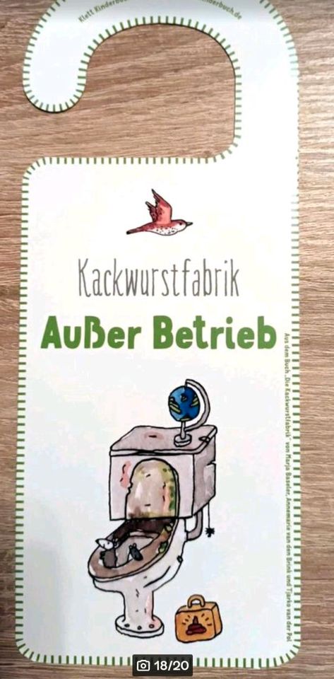 Türhänger für Kinder.Toilettentraining.Klett Kinderbuch Verlag in Uelzen