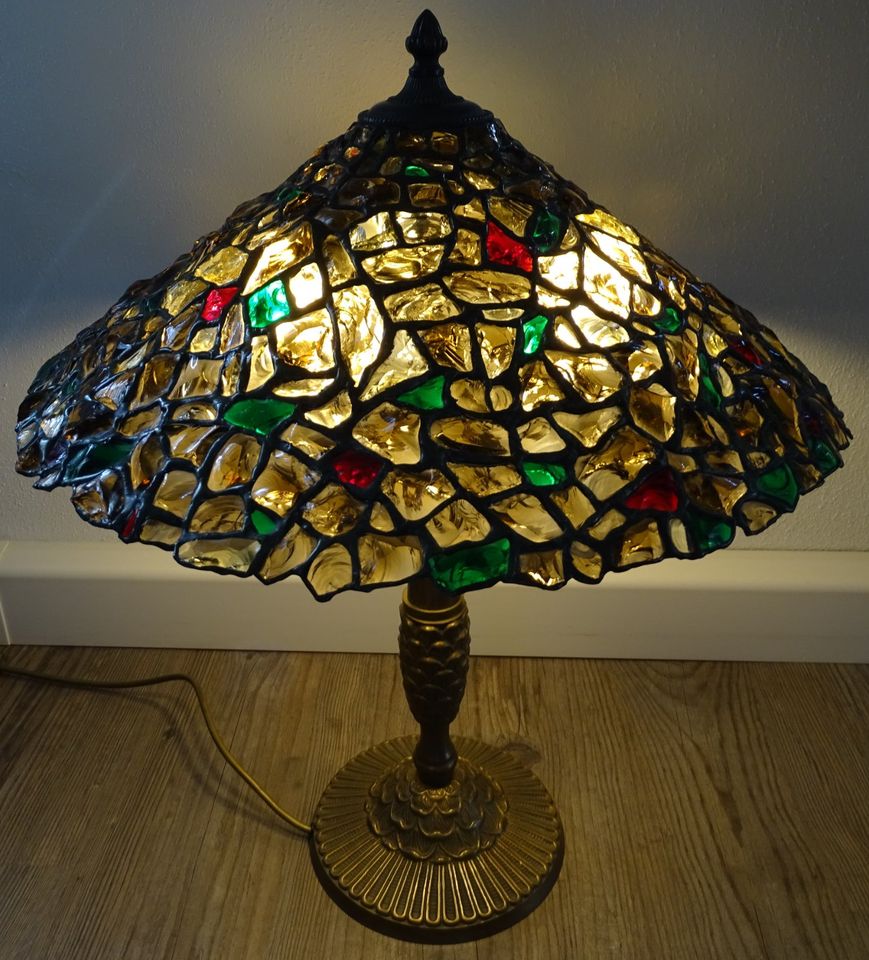Tolle Tischlampe/ Tisch- Leuchte Tiffany Stil; Mosaik Glas Lampe in Schwandorf