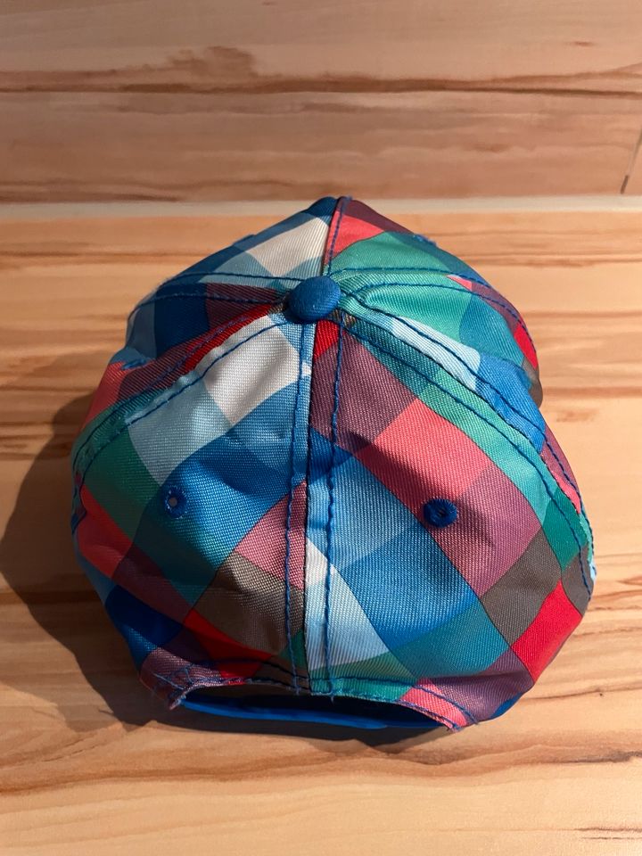 ❤️ Cap Cappy Kappe Baseball H&M blau grün rot kariert 134 152 in Oer-Erkenschwick