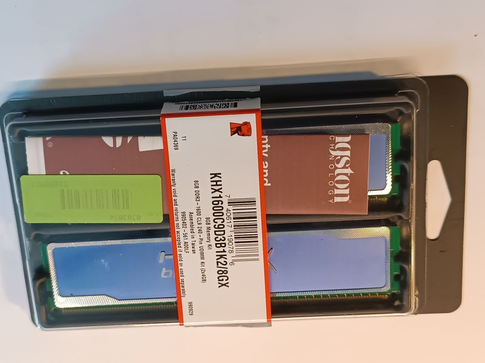 RAM Kingston DDR3-1660 CL9 8GB 2x4 Computer KHX1600C9D3B1K2/8GX in Oldenburg