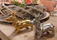 Dackel Krone Teckel Dachshund silber /Gold  8 x 3 x 6 cm Nordrhein-Westfalen - Moers Vorschau