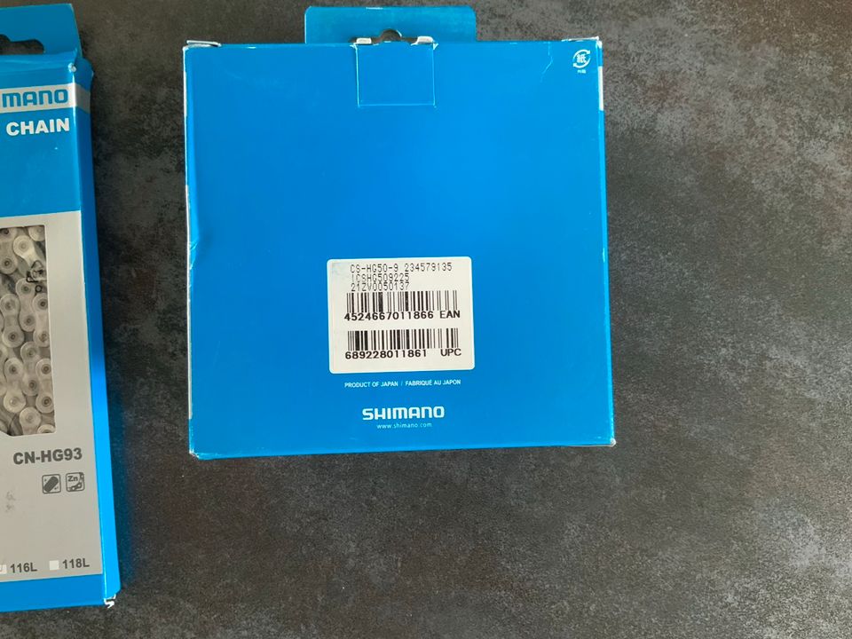 Shimano  9fach Kassette 12-25T und Kette 116 Glieder NEU in Letschin