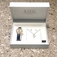 L&Co Timepieces Schmuckset Kette Uhr Ohrstecker Anker Maritim Dresden - Cotta Vorschau