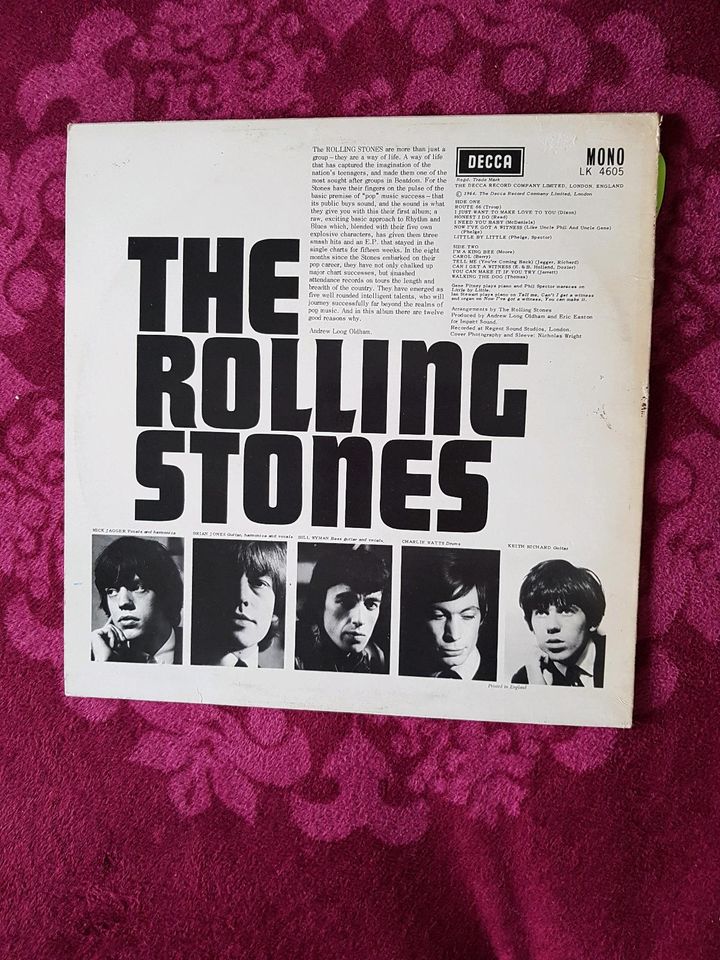 Schallplatte von Rolling Stones in Hebertsfelden