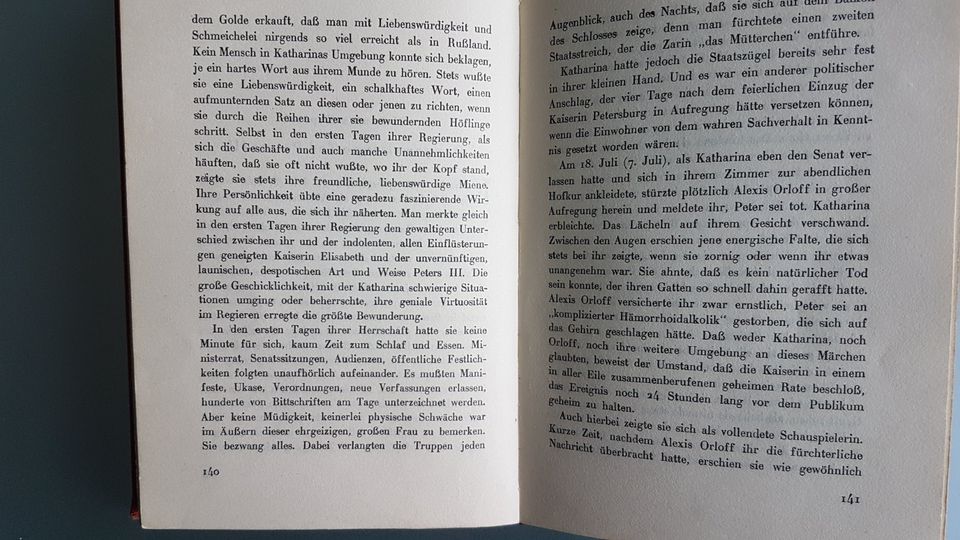 Buch: Katharina II. von Gertrude Aretz, 1931 in Sachsenhagen