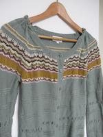 Strickjacke Cardigan Norweger grün hellgrün weiß creme Noa Noa S Neuhausen-Nymphenburg - Neuhausen Vorschau