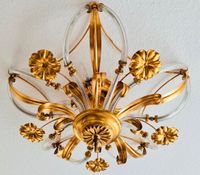 Antik Mid-Century Blattgold Deckenlampe Hollywood Regency Lampe Nordrhein-Westfalen - Hagen Vorschau