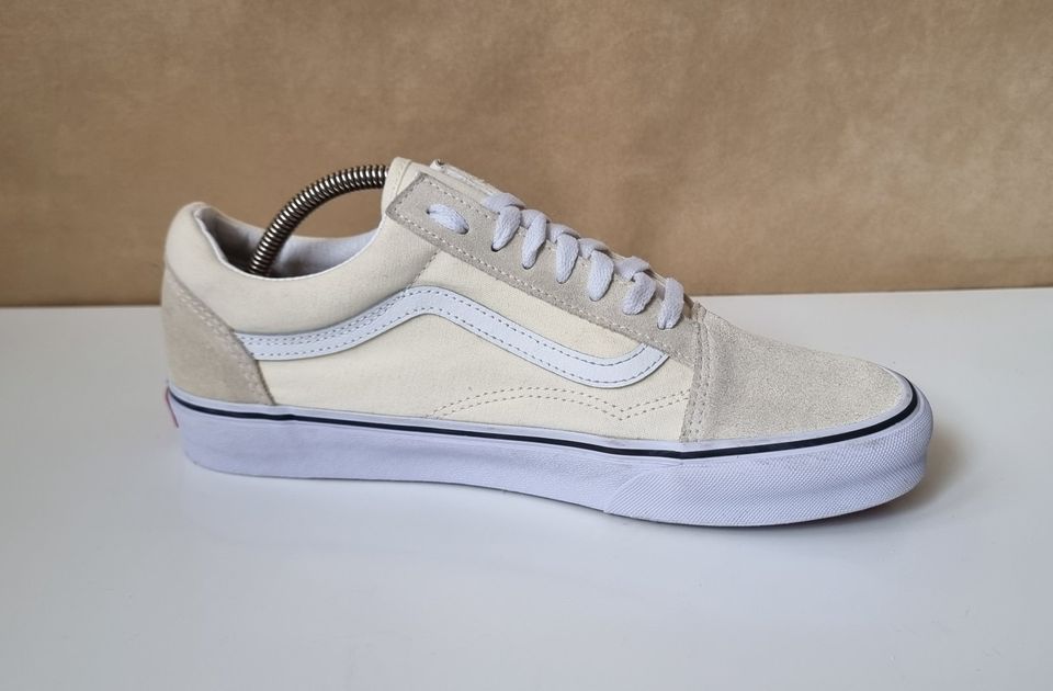 Vans Old Skool 507698 Leder Sneaker Schuhe Weiß,Creme Gr. 9 = 43 in Nürnberg (Mittelfr)