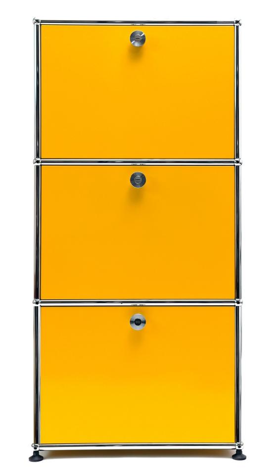 USM Haller Sideboard 1x3 (Goldgelb, 50er Breite, Refurbished) inkl. 4Classics Pflegeset in Frankfurt am Main