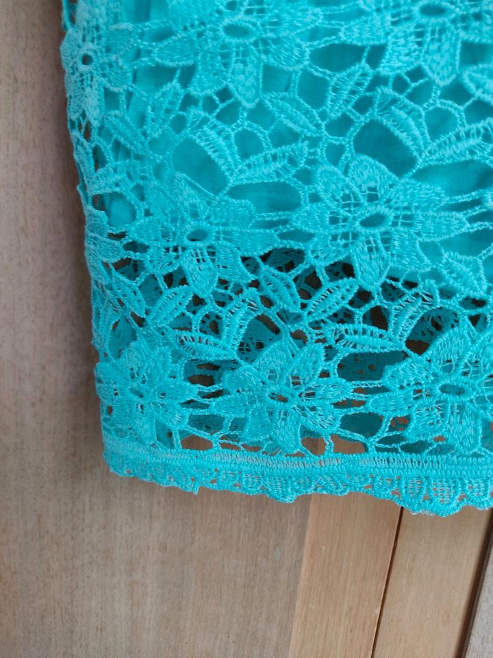 Spitzenkleid von Ashley Brooke, Größe 40, mint/türkis in Weil der Stadt