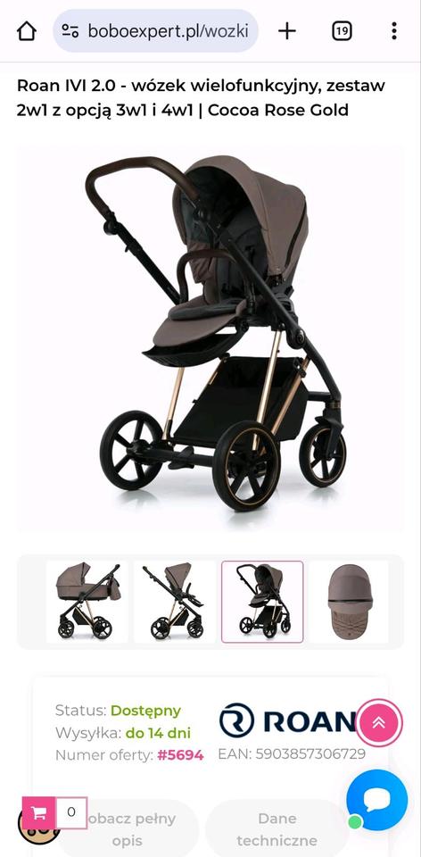 verkaufe einen 2in1 Kinderwagen ROAN IVI COCOA ROSE GOLD in Schweinfurt