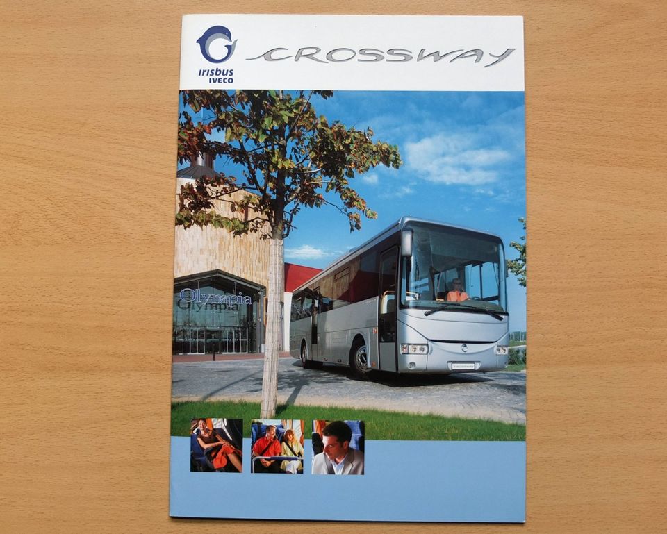 Autoprospekt Bus: 4 x Irisbus: Crossway, Domino & Evadys, Deutsch in Oberammergau