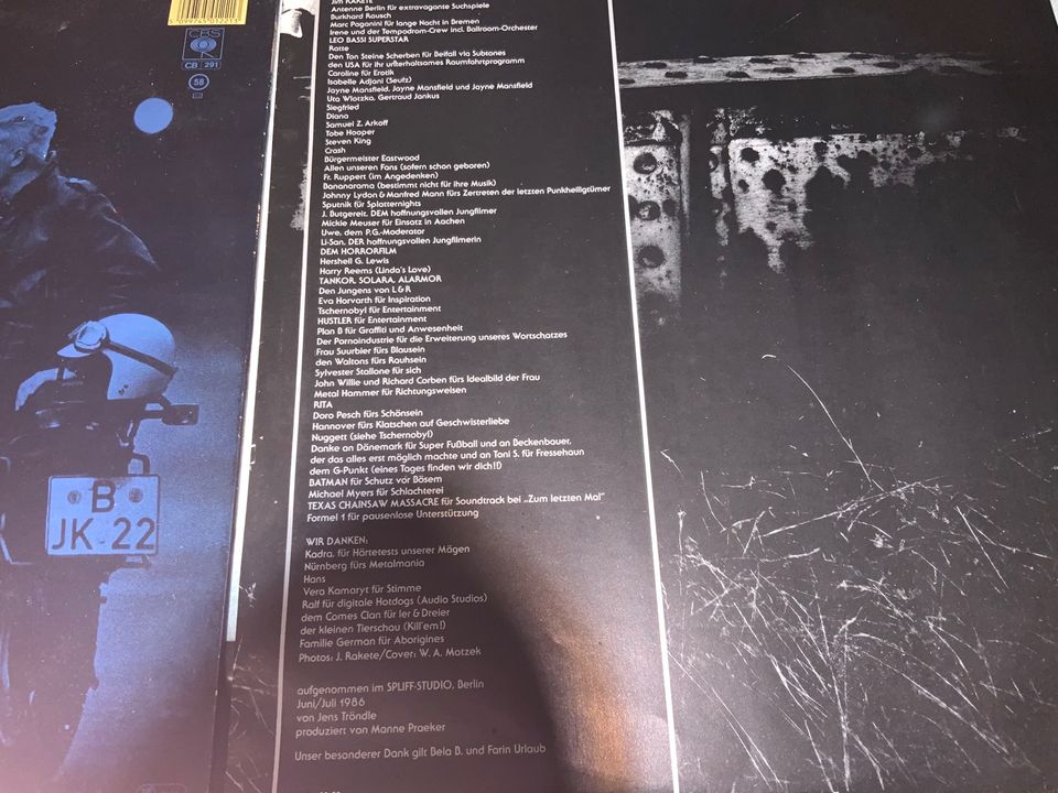Original Vinyl - Die Ärzte - Same ++ LP 1986 CBS 450 1221 ++ Topp in Neu Wulmstorf