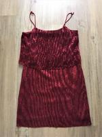 Mango Trägerkleid mit Pailletten in Weinrot, gefüttert, Gr. S Nordrhein-Westfalen - Witten Vorschau