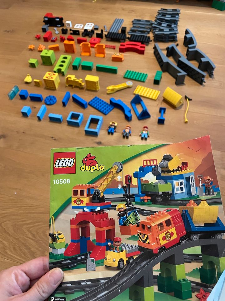 Lego Duplo (10508) - Eisenbahn Starter-Set | Lok Schienen Brücke in Gabsheim