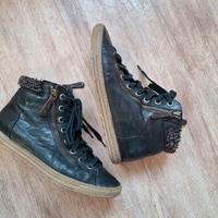 Paul Green High Sneakers Leder Gr. 38 schwarz Bayern - Ortenburg Vorschau