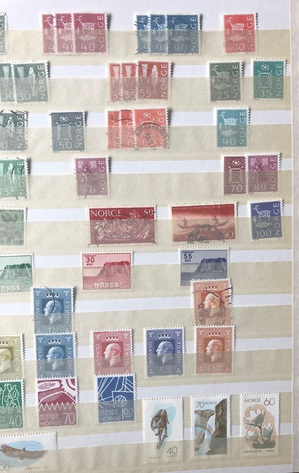 1 Konvolut Briefmarken / Norwegen, gestempelt in Berlin