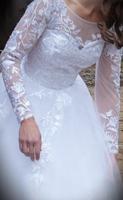 Hochzeitskleid Brautkleid Spitze langärmig Gr. 36-40 verstellbar Wandsbek - Hamburg Jenfeld Vorschau