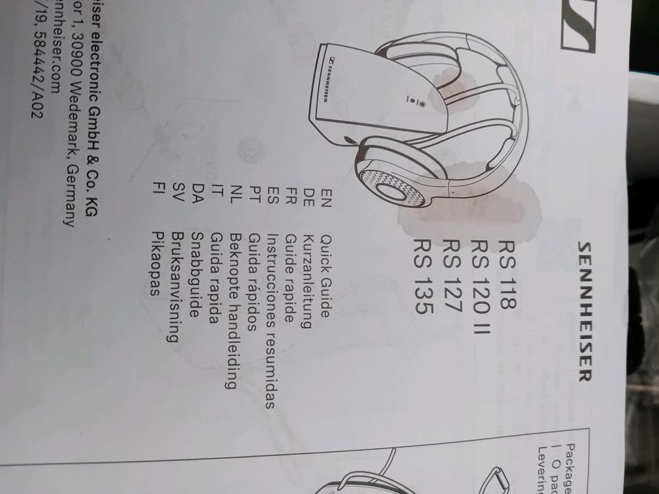 TV Headphones RS 127 SENNHEISER in Nideggen / Düren