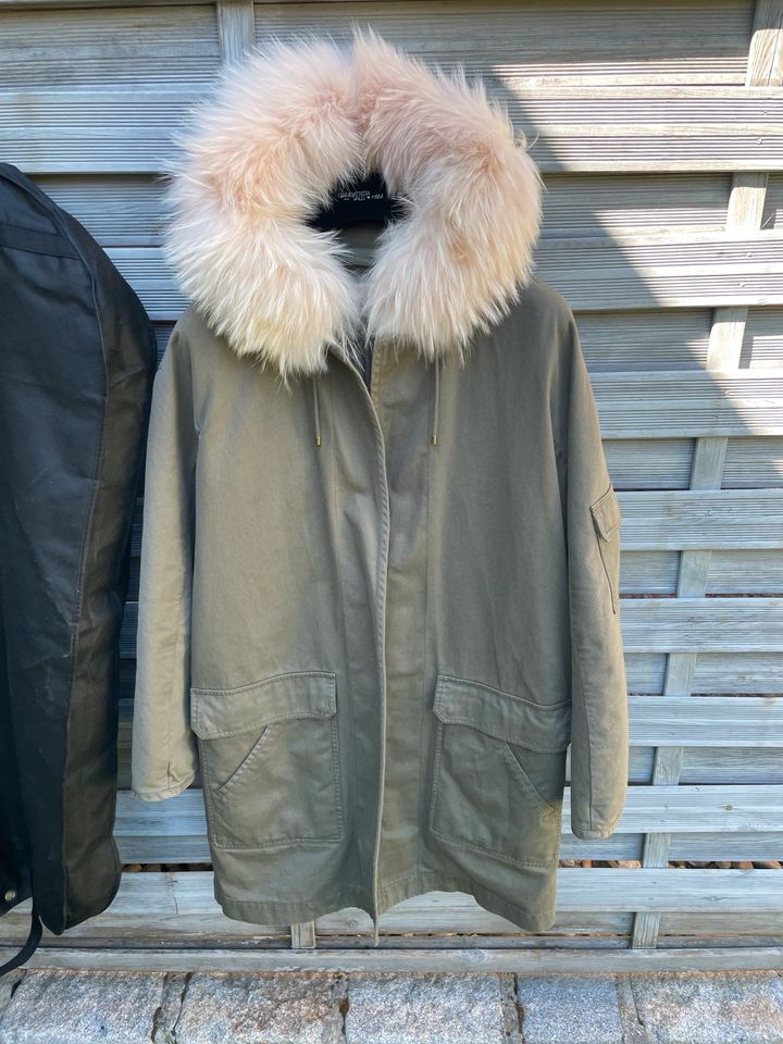 Yves Salomon Damen Pelz Parka Original Gr 40 in Stuttgart