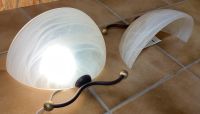 2 x Wandlampe Metall braun Glas weiß marmoriert Baden-Württemberg - Philippsburg Vorschau