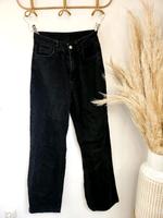  High-Waist Straight-Leg Jeans in Schwarz  Bayern - Simbach Vorschau