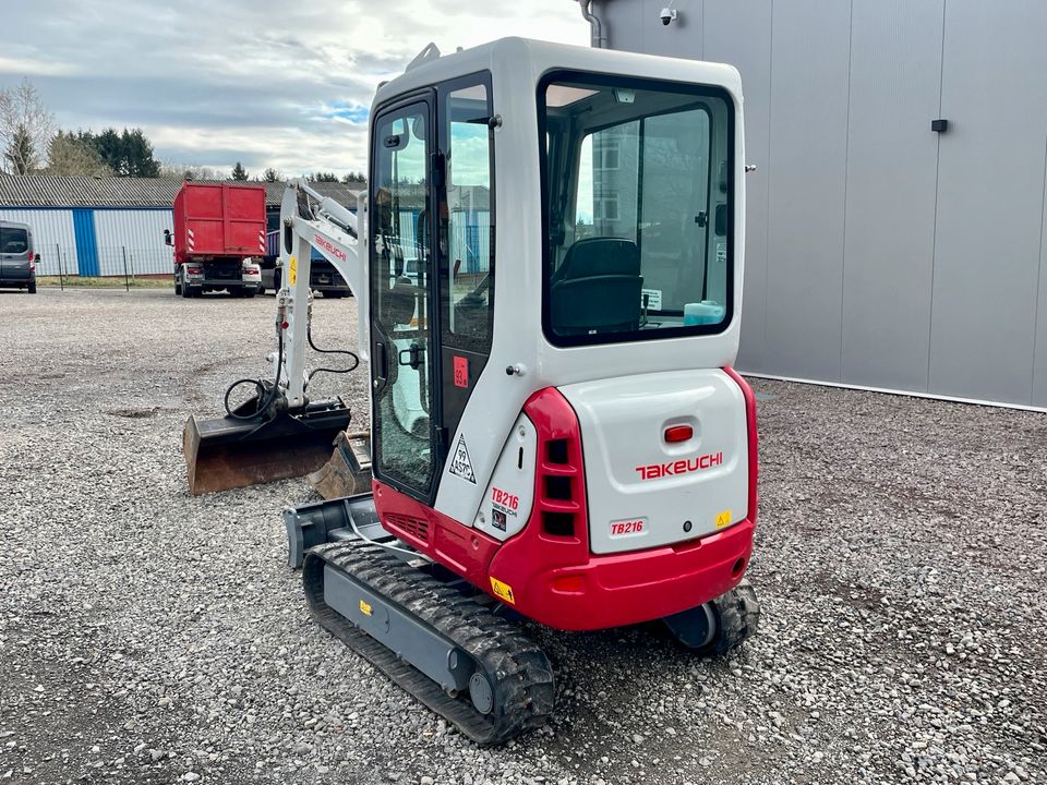 Takeuchi TB216 Minibagger Bagger Kompaktbagger  Mieten K&K in Mücke