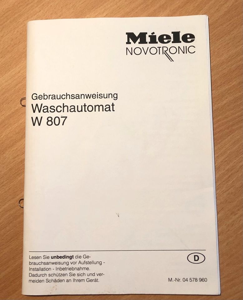 Waschmaschine Miele W 807 in Boizenburg/Elbe