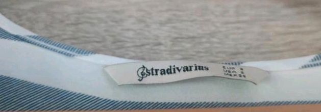 Neu Stradivarius Bluse Blusenhemd blau weiß gestreift maritim S in München