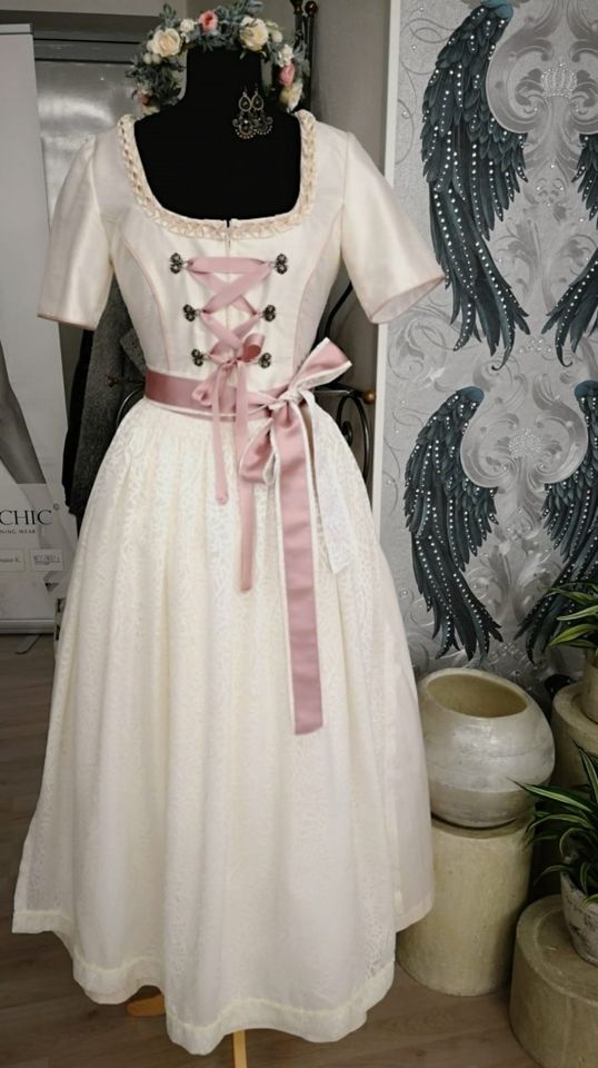 Braut-Dirndl ** Brautkleid, Gr. 38/40 in Gammertingen