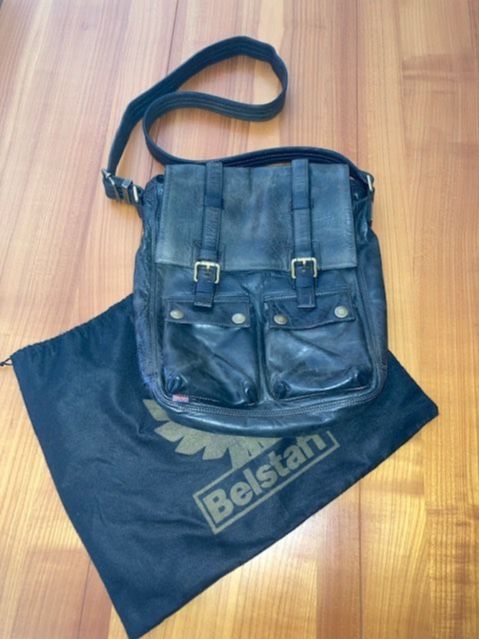 Belstaff Messenger bag 553 Coloniale MALENOTTI dark-brown vintage in Aerzen