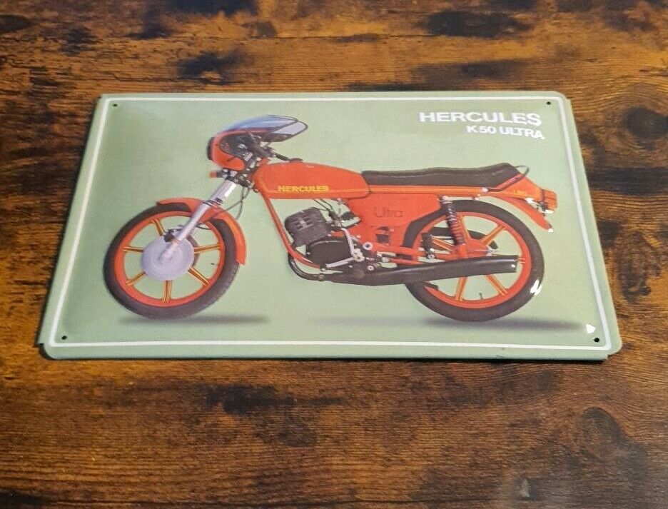 Hercules Mofa Moped Ultra Deko Blechschild Motorrad Schild #1155 in Bielefeld