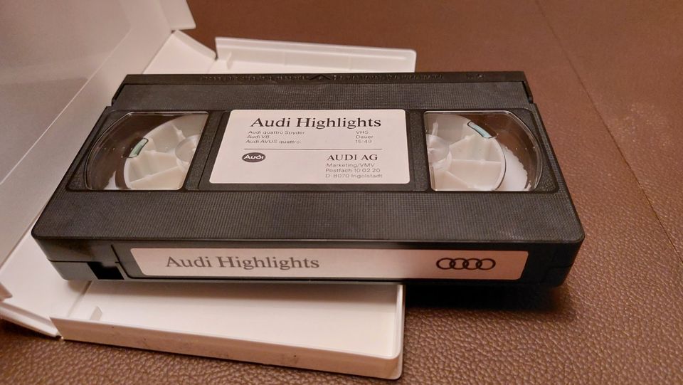 Audi VHS Video Kassette quattro Spyder Avus Oldtimer in Nordheim am Main