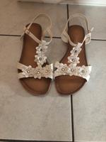 Damen Sandalen weiß Gr.38 Baden-Württemberg - Künzelsau Vorschau