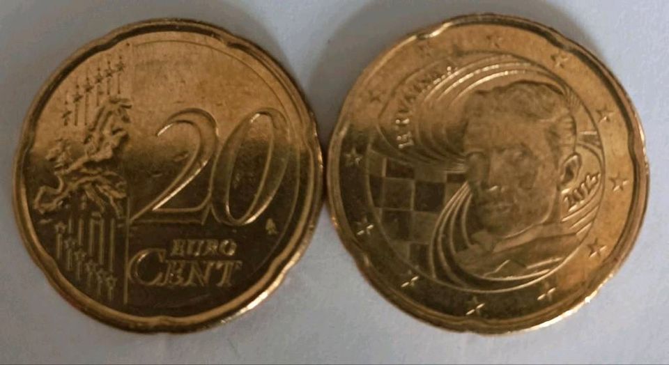 ❗3x 20 Cent Münze Kroatien 2023 - Nikola Tesla Fehlprägung❗ in Oelsnitz / Vogtland