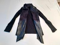 Schwarze Jacke/Blazer mit Lederoptik Baden-Württemberg - Überlingen Vorschau