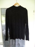 C&A Damen Sweater Langarmshirt dehnbar mit Glitzer Schwarz Größe Kiel - Russee-Hammer Vorschau