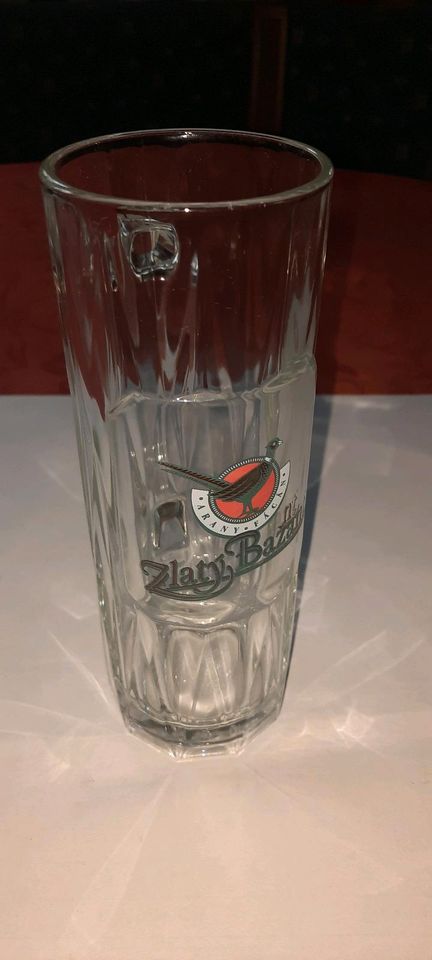 Zlaty Bazant Bierglas 0,5 Liter  Bierkrug Glas Brauerei in Hüttisheim