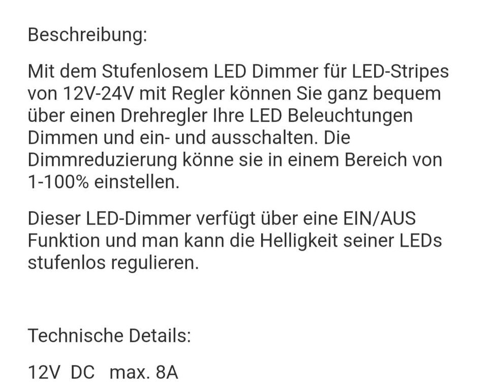 LED Dimmer 12V in Osnabrück