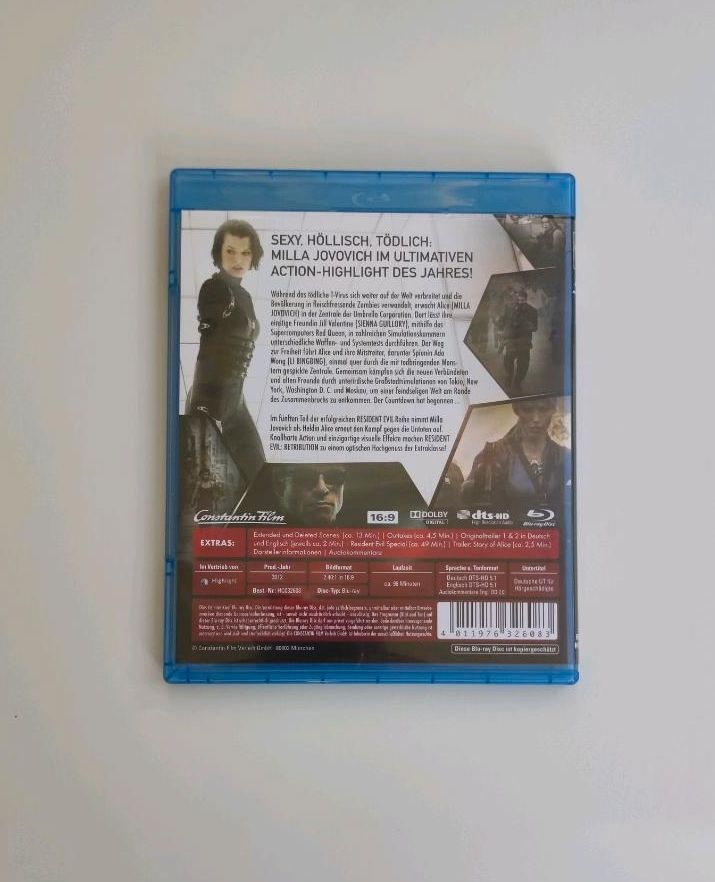 Blu-ray: Resident Evil - Retribution in Braunschweig