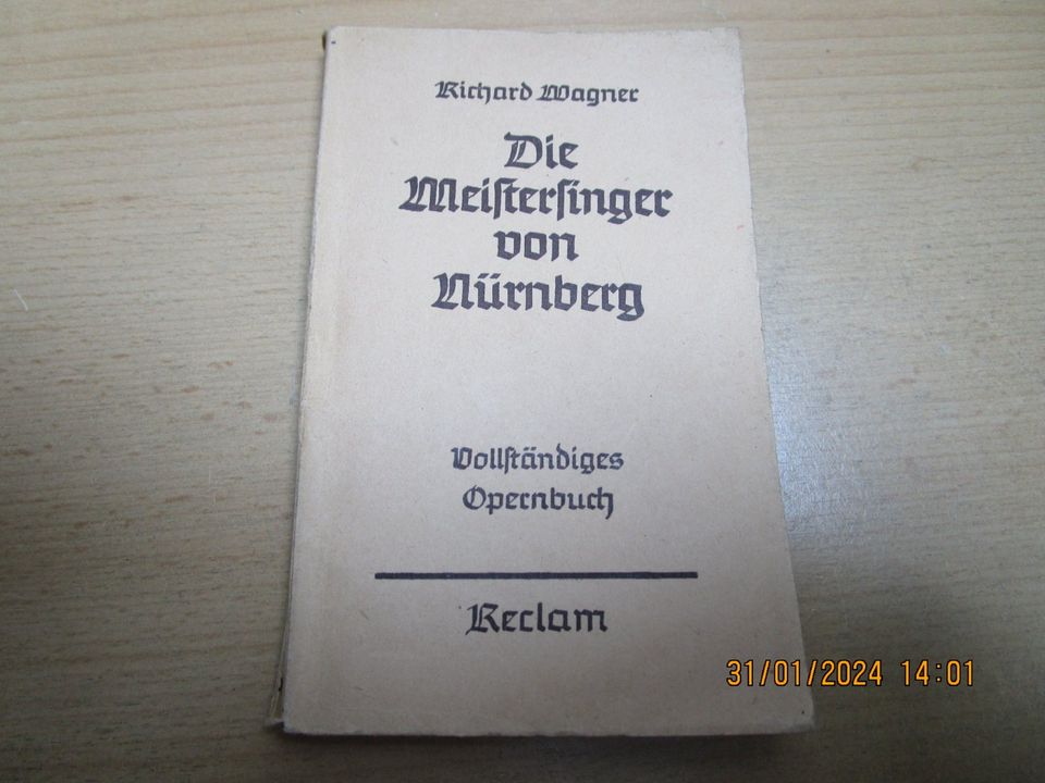 Die Meistersinger von Nürnberg und div.andere Opern Bücher in Groß-Zimmern