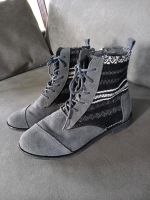 TOMS * Boots Stiefeletten Leder Texti Materialmix * W7 Gr 37 / 38 Bielefeld - Schildesche Vorschau